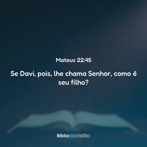 Mateus 22:45