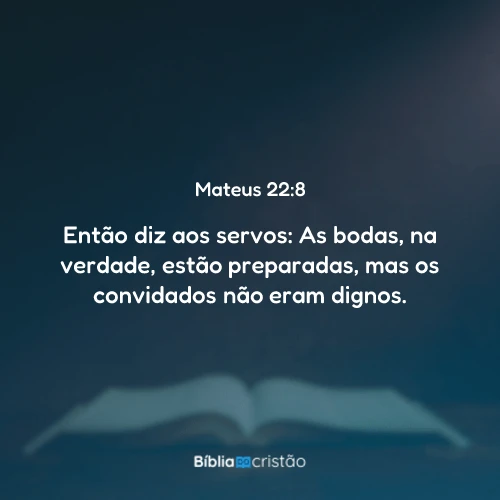 Mateus 22:8