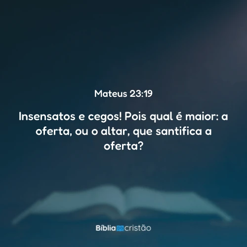 Mateus 23:19