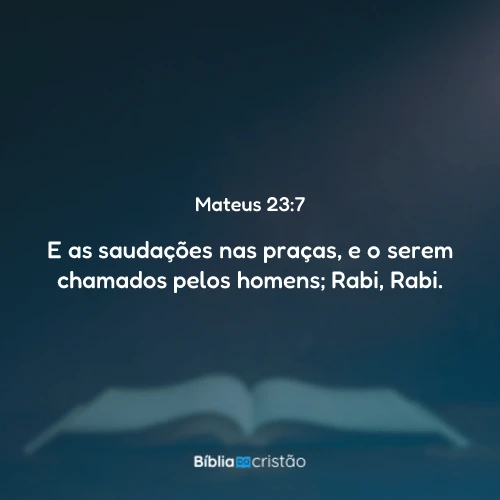 Mateus 23:7
