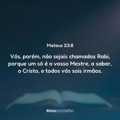 Mateus 23:8