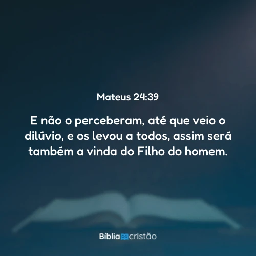Mateus 24:39