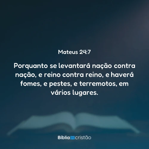 Mateus 24:7