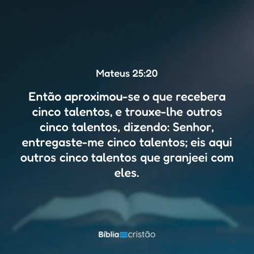 Mateus 25:20