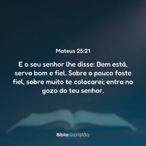 Mateus 25:21