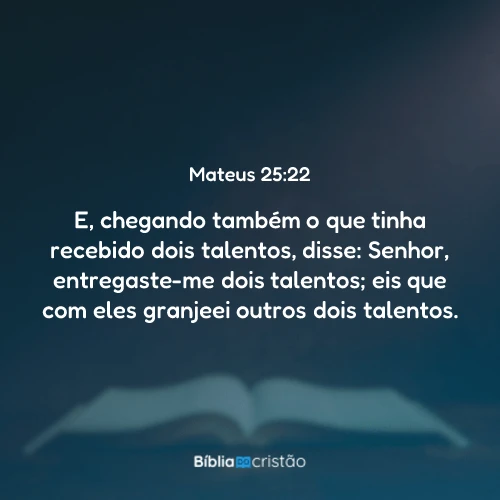 Mateus 25:22