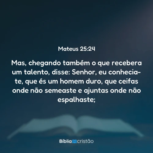 Mateus 25:24