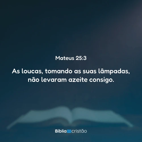 Mateus 25:3