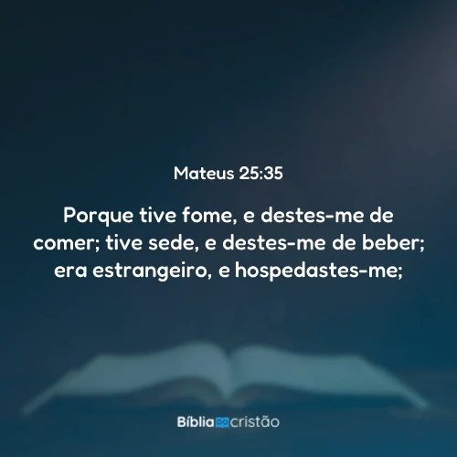 Mateus 25:35