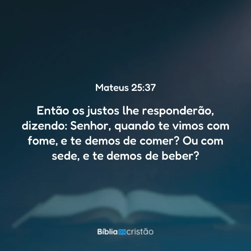 Mateus 25:37