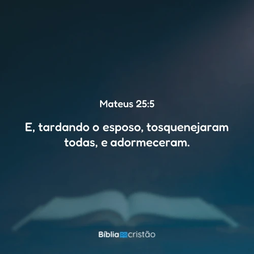 Mateus 25:5