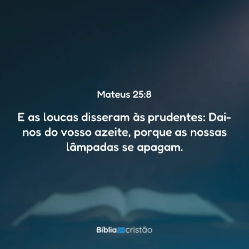 Mateus 25:8