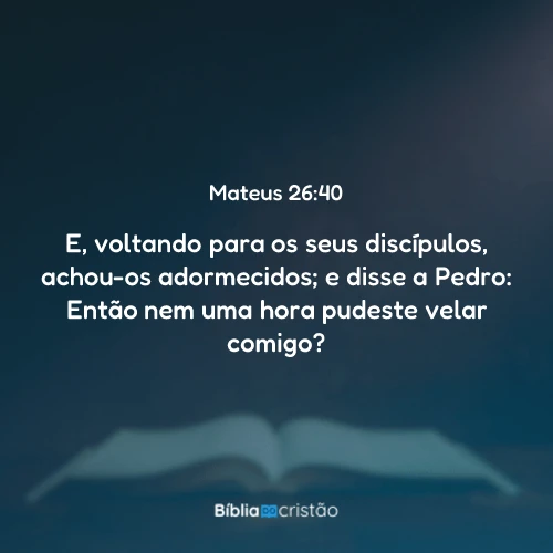 Mateus 26:40