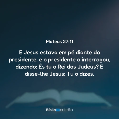 Mateus 27:11