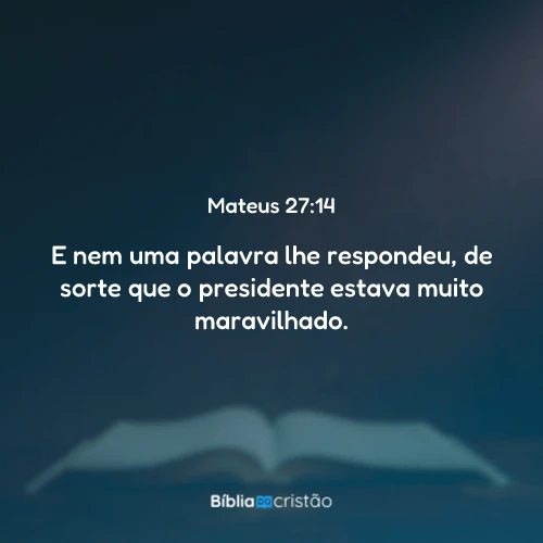 Mateus 27:14