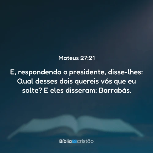 Mateus 27:21