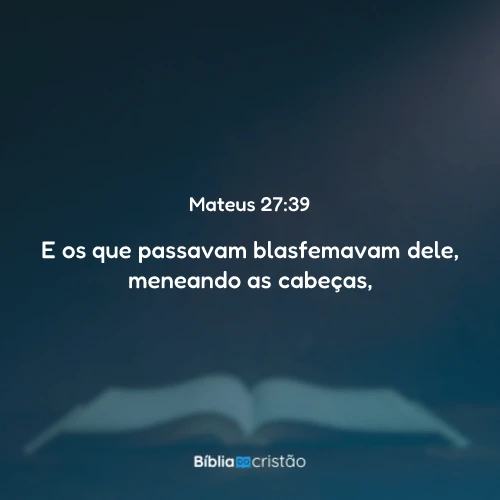 Mateus 27:39