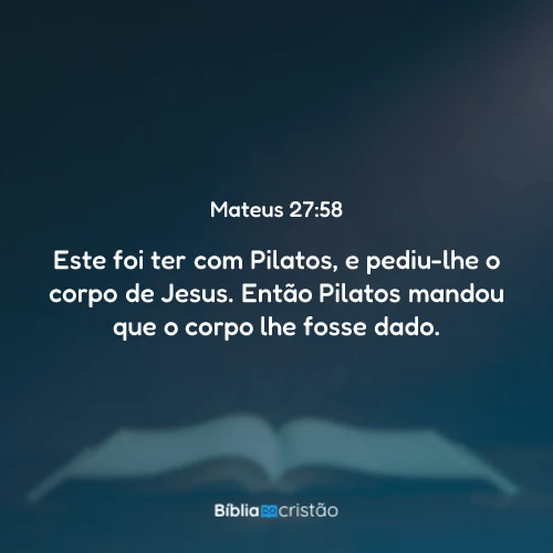Mateus 27:58