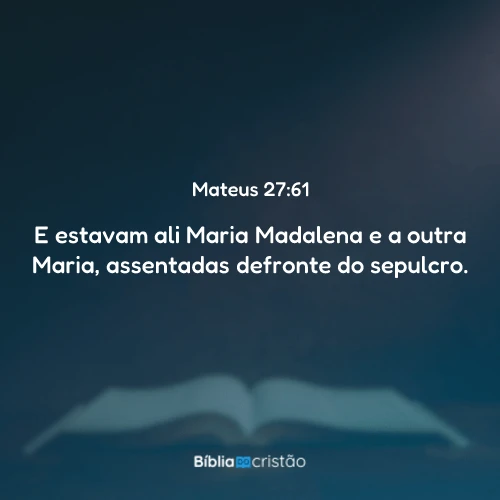 Mateus 27:61