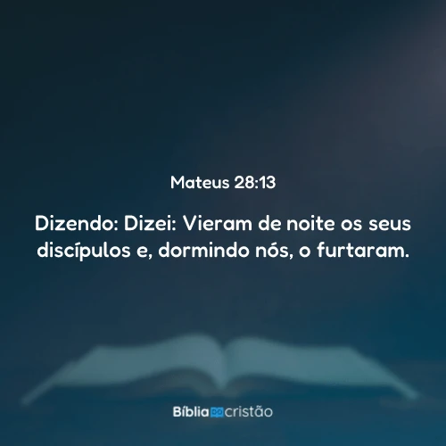 Mateus 28:13