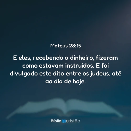 Mateus 28:15