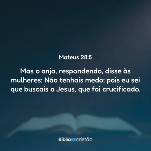 Mateus 28:5