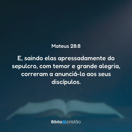 Mateus 28:8