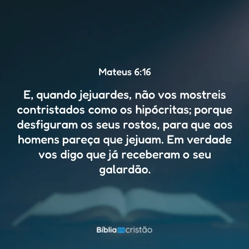 Mateus 6:16