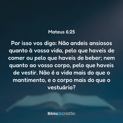 Mateus 6:25