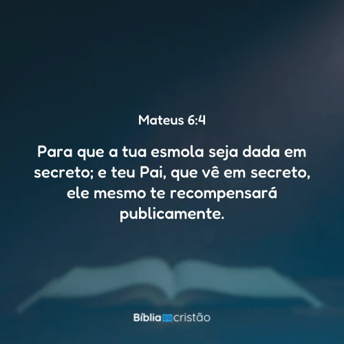 Mateus 6:4