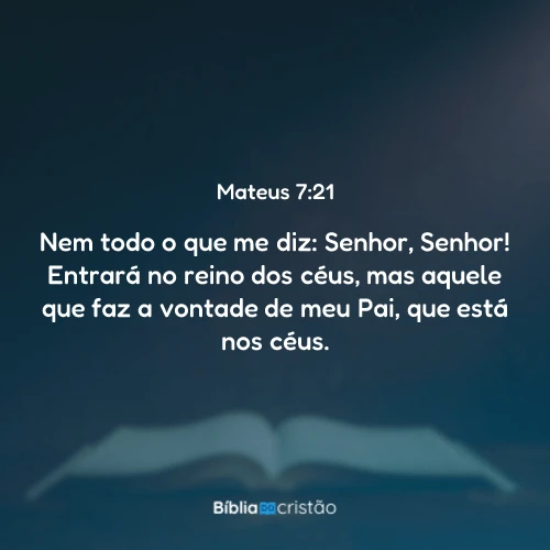 Mateus 7:21