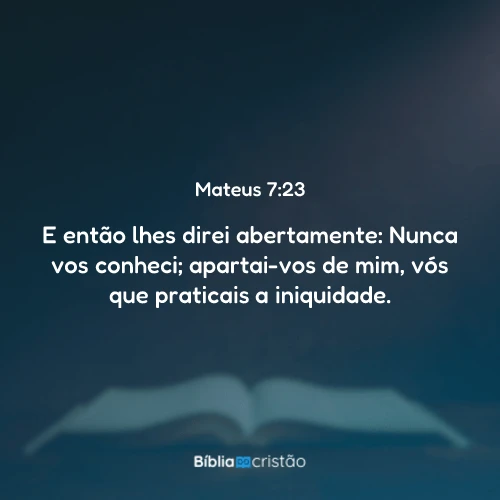 Mateus 7:23