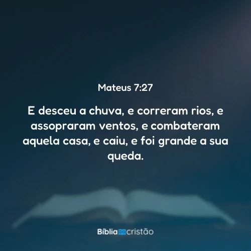 Mateus 7:27