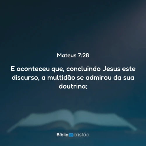 Mateus 7:28
