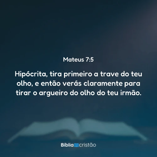 Mateus 7:5