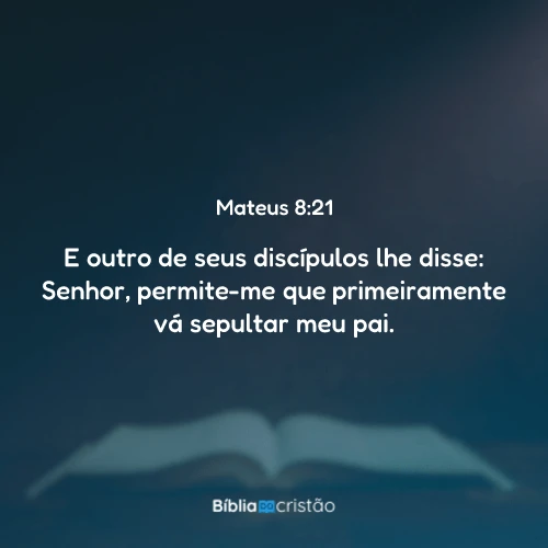 Mateus 8:21