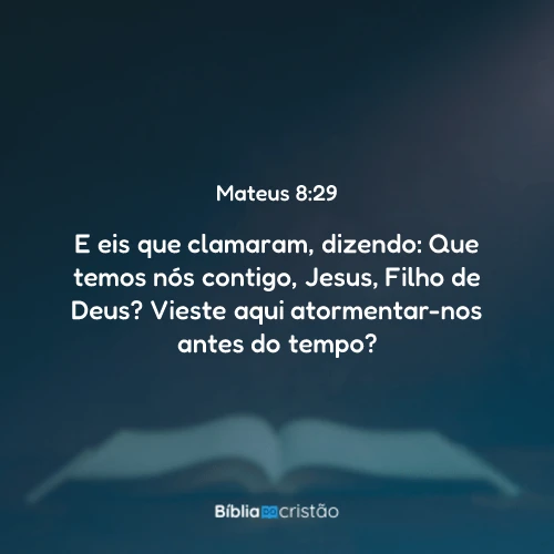 Mateus 8:29