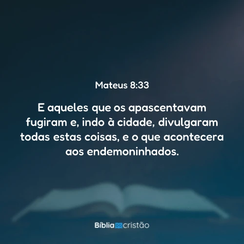 Mateus 8:33