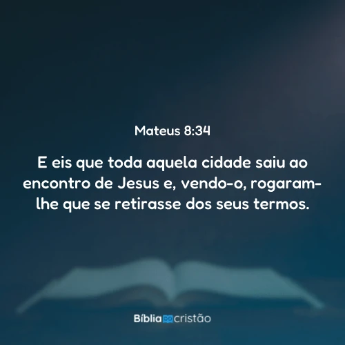 Mateus 8:34