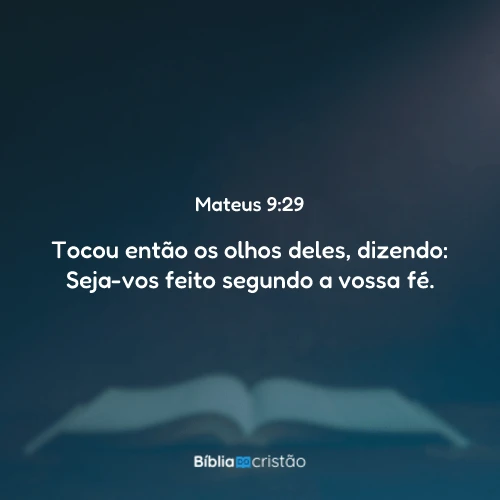 Mateus 9:29