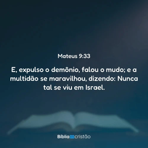 Mateus 9:33