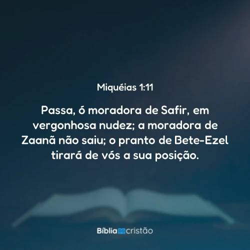 Miquéias 1:11