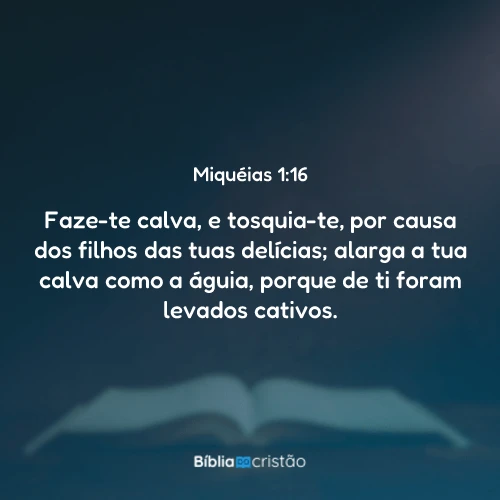 Miquéias 1:16