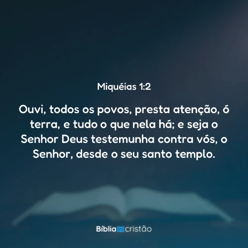 Miquéias 1:2