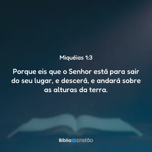 Miquéias 1:3