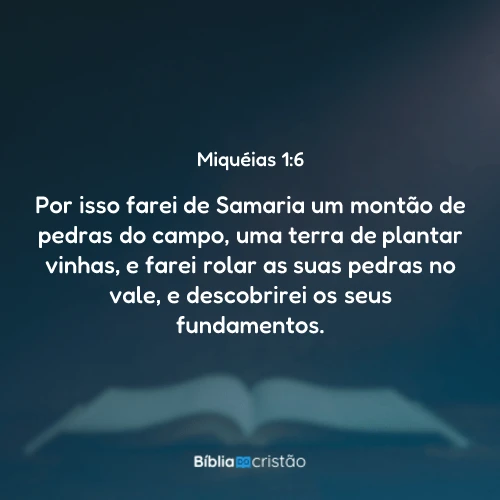 Miquéias 1:6