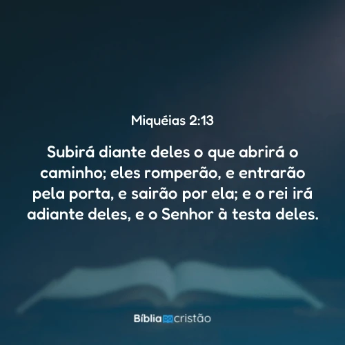 Miquéias 2:13