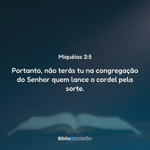 Miquéias 2:5