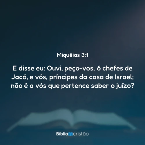 Miquéias 3:1