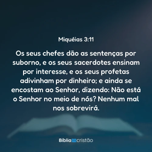 Miquéias 3:11